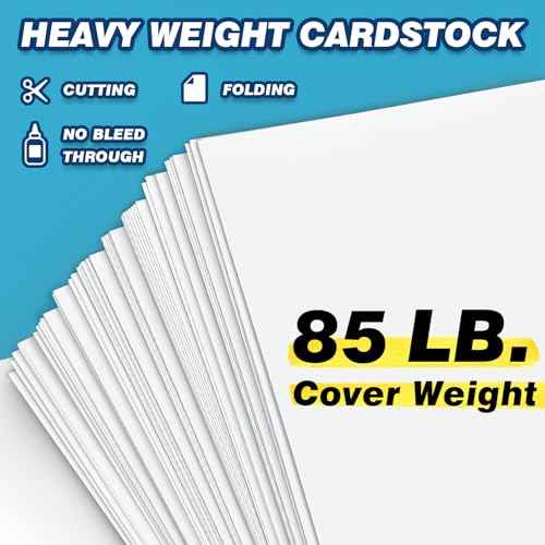 Chell Large Size 22" x 28" White Poster Board Heavyweight, for School Craft Project, 85 lb. Cover Weight, 50 Count