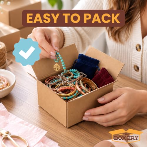 12x12x12 Inch Corrugated Cardboard Boxes - 25-Pack, Heavy Duty Packing & Shipping