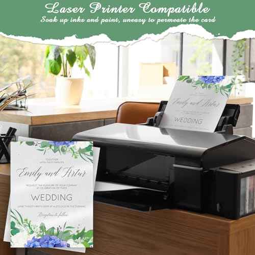 Jutom 400 Sheets Shimmer Cardstocks 8.5 x 11 Inch Pearl White Metallic Paper 80lb 230gsm Double Sided Printer Paper for Wedding Birthday Craft Certificate DIY Card Making