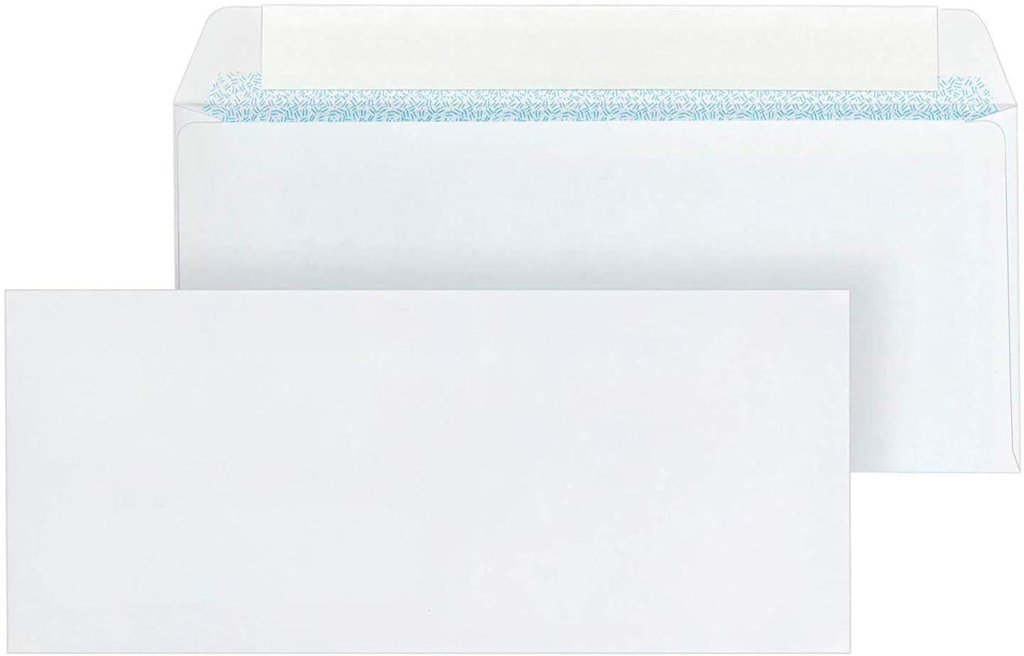 Mead #10 Envelopes, Security Printed Lining for Privacy, Press-It Seal-It Self Adhesive Closure, All-Purpose 20-lb Paper, 4-1/8" x 9-1/2", White, 45 per Box (75026) - Pack of 2