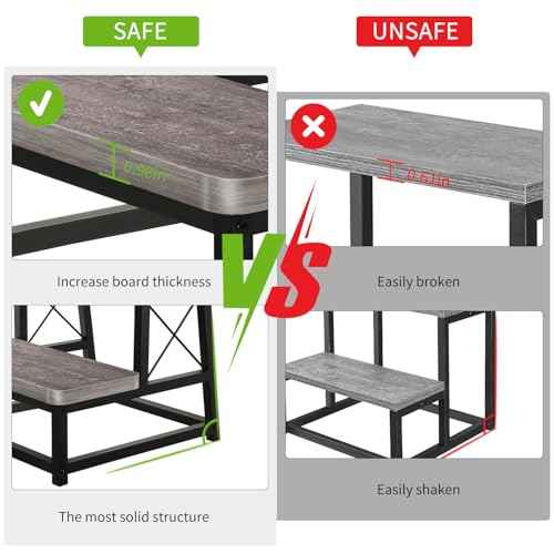 YINMIT Wooden Step Stool for Adults, 2 Tier Heavy Duty Step Stool for High Bed, Using for Bedroom, Living Room, Bathroom and Kitchen, Hold Up to 500 LBS