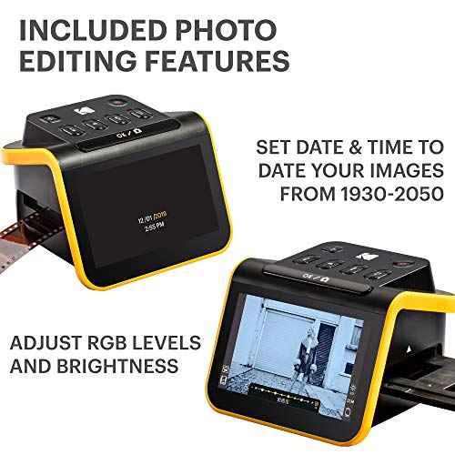 KODAK Slide N SCAN Film & Slide Scanner Digitizer with 5¡± LCD Screen, Quickly Convert Negatives & Slides to Digital 22MP JPEG Photos, Compatible with 135, 126 and 110 Film & Slides