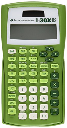 Texas Instruments TI-30X IIS Scientific Calculator - 2-Line Display, Lime Green