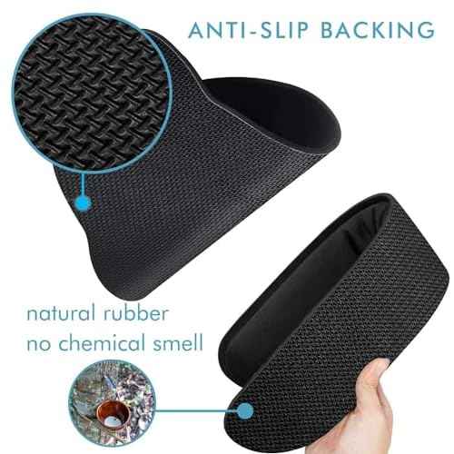 Ergonomic Mouse Pad with Wrist Rest Premium Memory Foam Keyboard and Mouse Wrist Rest Pads Set- for Comfortable Typing &Wrist Pain Relief (Pack of 4)