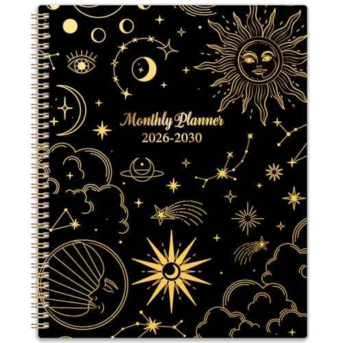 2026-2030 Monthly Planner/Calendar - 5 Year Monthly Planner 2026-2030 from Jan. 2026 - Dec. 2030, 9" x 11", 60 Months Calendar, Large 5 Year Planning with Tabs, Double-Side Pocket, Holidays