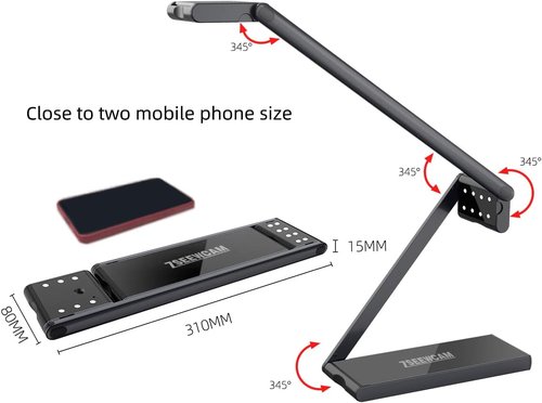 Regine Switzerland 13 MP USB Document Camera - 4K UHD A2 Capture with Dual LED Light & Auto Focus
