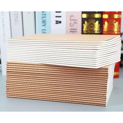 48 Pack Notebook Journals for Travelers, Students and Office, Writing Diary Subject Notebooks Planner with Thick Paper, 60 Pages, 30 Sheets, 8.3x5.5 inch, A5 Size, Travel Journal Set.(Lines)