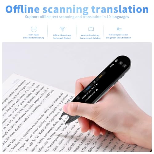 Language Translator Pen for Dyslexia & Learning Support, 142 Languages, Text-to-Speech
