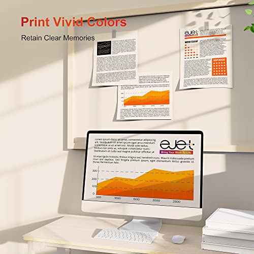ejet Compatible Toner Cartridge Replacement for Xerox WorkCentre 6515 Toner, Phaser 6510 Toner Work with Xerox Phaser 6510, WorkCentre 6515 Printers - 106R03477 106R03478 106R03479 106R03480 (4-Pack)