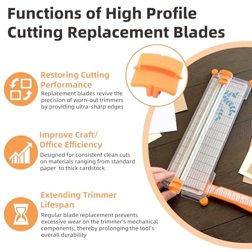 PROSOCOOL Replacement Blades for Fiskars 9" & 12" Trimmers - 2 Pack