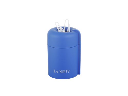 Blue Desk Accessories Set – 4-Piece Chic Office Supplies Kit (Stapler, Pen Holder, Tape Dispenser, Paper Clip Holder)