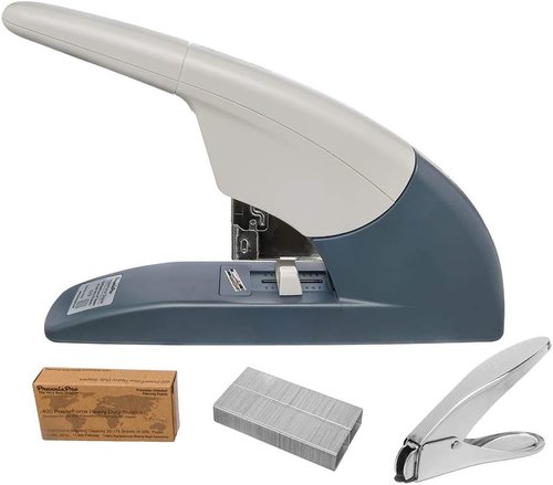 PowerForce 175 Heavy Duty Flat Clinch Stapler - Staples 20 to 175 Sheets | Includes 400 Staples & Remover