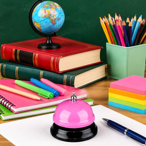 10 Pcs Colorful Metal Desk Call Bells - 3 Inch Service Bells for Restaurant, Office, Pet Training