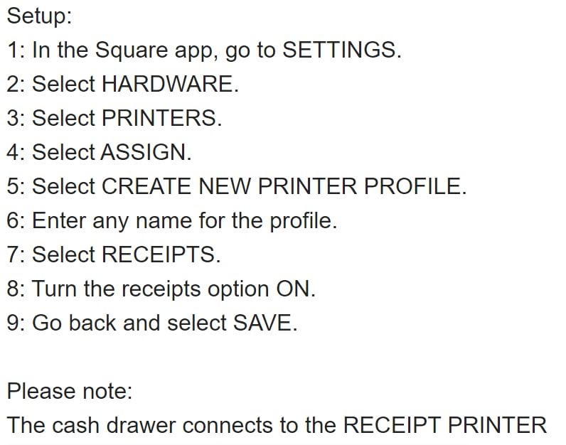 EOM-POS Cash Drawer & Receipt Printer Set for Square Stand with iPad – Auto-Cut Thermal Printer & Full Cash Drawer Kit