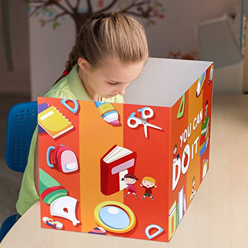Zhehao 24 Pcs Student Desk Privacy Boards Pen Variation – Tri-fold Classroom Desk Dividers