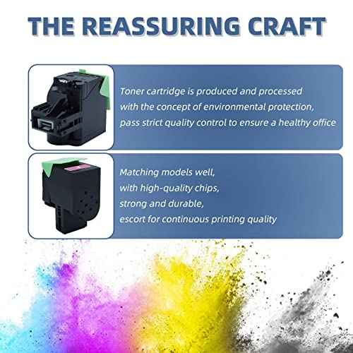 C2310M0 Toner Cartridge Magenta Replacement for lexmark C2325 C2325dw C2425 C2425dw C2535 C2535dw MC2325 MC2325adw MC2425 MC2425adw MC2535 MC2535adwe MC2640 MC2640adwe Printer, 1000 Page Yield