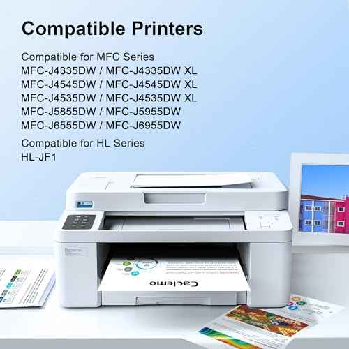 LC406XL Ink Cartridges for Brother Printer for LC406XL LC406 LC 406XL for Brother LC406 Ink Cartridges Compatible with MFC-J4335DW,MFC-J5855DW,MFC-J4535DW,MFC-J6555DW Printer (4 Pack)