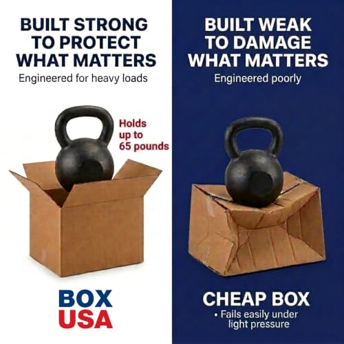 12x9x4 Inch Medium Shipping Boxes 25-Pack - Corrugated Cardboard for Moving & Mailing