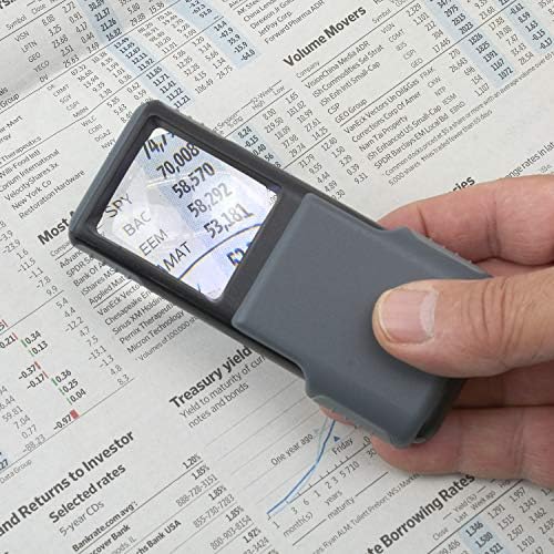 Carson MiniBrite LED Lighted Magnifier 5X with Protective Sleeve - Single Pack