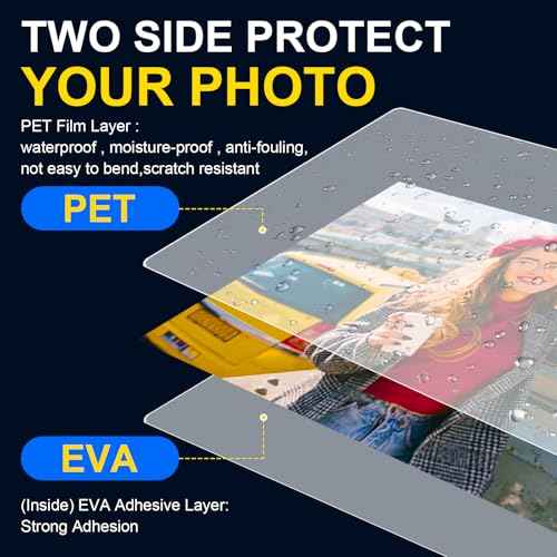 400 Pack Laminating Sheets, 3 Mil, 9 x 11.5 Inches Thermal Laminating Pouches Lamination Sheet Paper for Laminator, Clear, Letter Size, Office and School Supplies