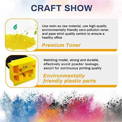 711 TN712 Yellow Toner Cartridge for Konica Minolta TN711K TN712K(A3VU030) Toner Compatible with Bizhub C754 C654 754E 654E Toner Page Yield 47200 (1 Pack)¡¦