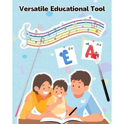 Extendable Finger Pointer Stick, School Collapsible Telescoping Long Hand Pointing Stick, Classroom Must Have Supplies Essentials, Black