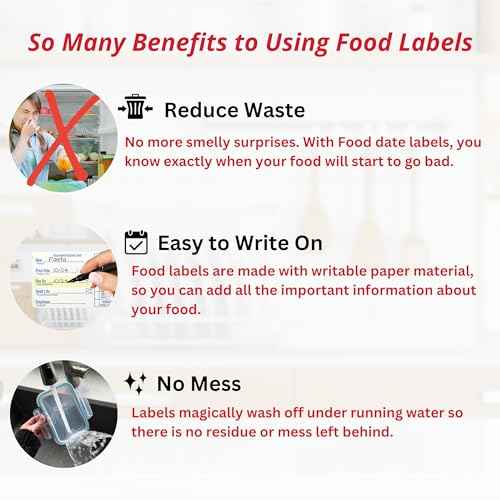 2x3 Dissolvable Food Labels, 1000 Label Stickers, Bottle Labels for Storage Bins, Sticker Labels for Food containers, (1000, Blue)