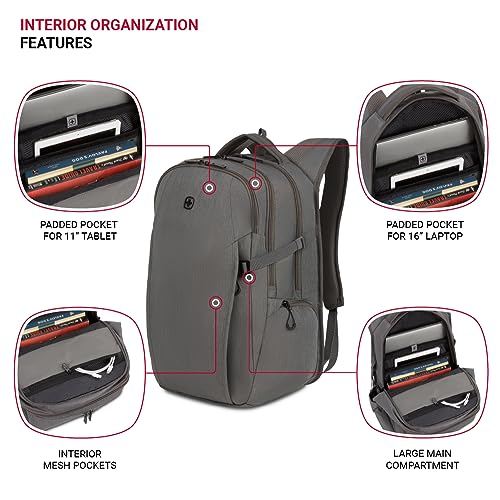 SwissGear VersaMax, Light Grey Heather, 18-Inch