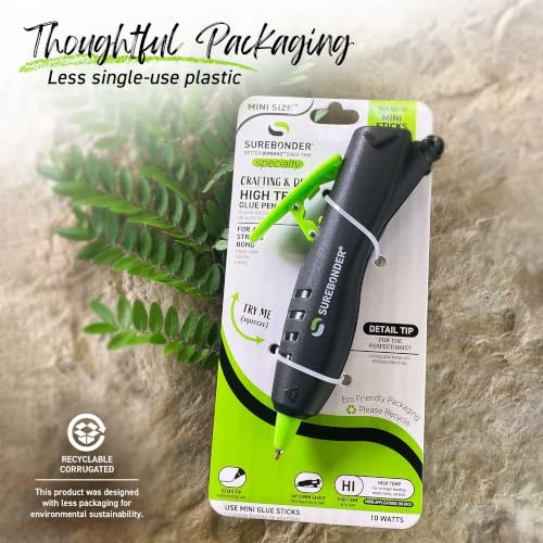 Surebonder GP-100F Mini Detail Tip Hot Glue Pen, 10W, Corded