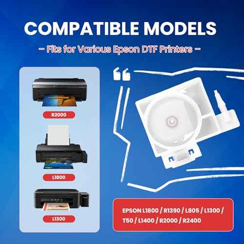 4PCS Printer Ink Damper Replacement Compatible with Epson L1800 R1390 L805 L1300 T50 R2000 R2400 ? DTF Printer Ink Dampers Fit for Epson Ink Tank Systems
