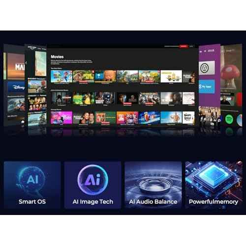 GooDee Smart 4K Projector with 5G WIFI and Bluetooth, Netflix/Amazn Prime Video Certified, Dolby Audio, Outdoor Projector, 400" Zoom Home Theater Projector Compatible with TV Stick,iOS,Android