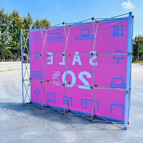 10' Tension Fabric Straight Pop Up Display Trade Show Backdrop Booth Frame
