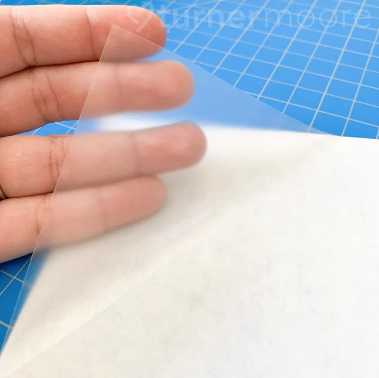 Turner Moore Edition Matte Clear Sticker Laminate Roll - Waterproof Self-Adhesive, 12" x 15FT for Cricut & Stencils
