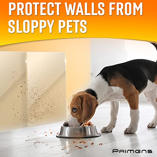 Wall Protector Sheets for Painted Wall. Clear Plastic Adhesive Film Stickers for Kitchen & Office from Oil Backsplash, Trash, Chair Back, Furniture, Scuff. Door Guards Shield Dog, Contact Paper 14pcs