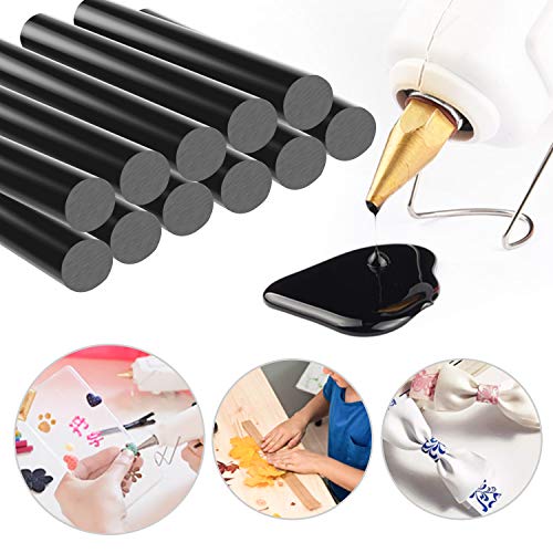 ENPOINT 36 Pack Black Hot Glue Sticks 3.93x0.43 in Full Size For DIY Car Repair & Craft