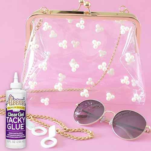 Aleene's Clear Gel Tacky Glue for Crafts, Nontoxic, Applies and Dries Clear, 8 fl oz