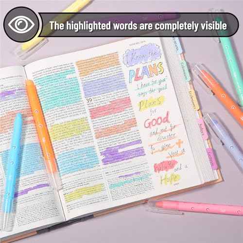 Mr. Pen- Gel Highlighters, 8 Pack Assorted Colors, Cute Bible Highlighters No Bleed