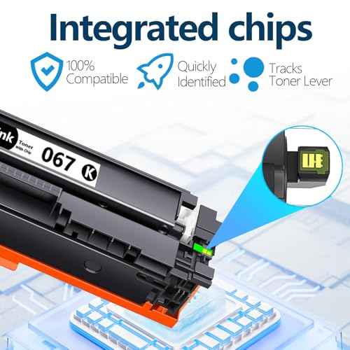 067 067H Black Toner Cartridge Set 2 Pack CRG-067 Compatible Replacement for Canon 067 canon067 Toner Works with Color ImageClass MF656Cdw LBP632Cdw MF654Cdw MF653Cdw LBP633Cdw MF650C LBP630C Printer