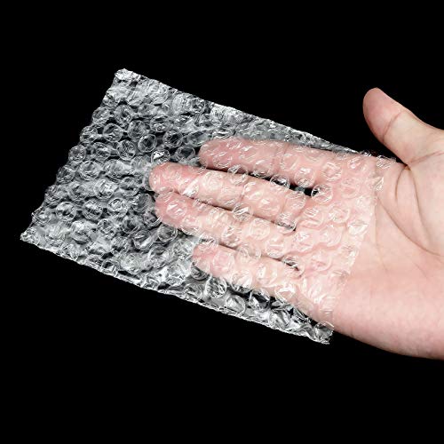 APACALI Clear 4x6 Inch Bubble Pouches 200 Pack - Shockproof Shipping & Storage Bags
