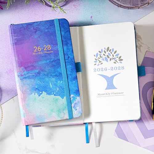 2026-2028 Pocket Calendar - 3 Year Monthly Planner from January 2026 to December 2028, Pocket Planner 2026-2028, 6.4'' x 3.8''