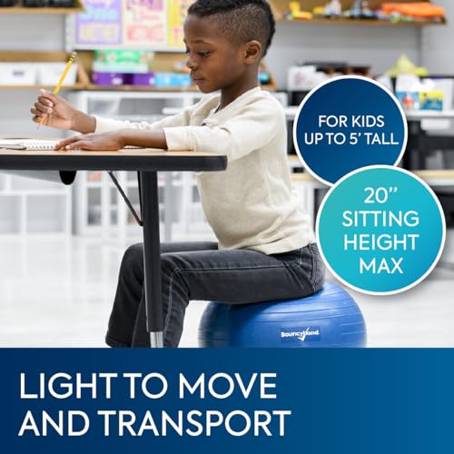 Bouncyband Stability Ball Chair for Kids – Balance Seating to Improve Focus