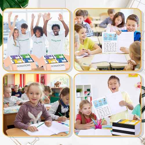 120 Pack Operation Christmas Items Primary Ruled Composition Notebook, Grade K-2 Journal 50 Sheets, 7-1/2" x 9-3/4" Writing Notebook for Kids Kindergarten Preschool 1st 2nd Grad (Multicolor)