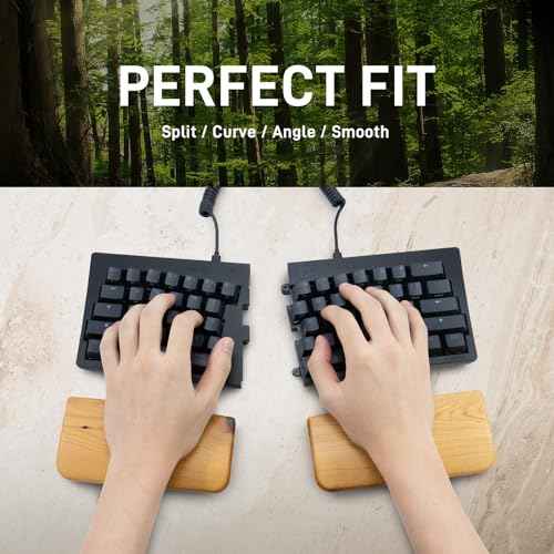 BAROCCOMiSTEL Wrist Rest HINOKI, Split Keyboard Wrist Rest, fit for MD600 Alpha, Wooden, Made in Taiwan