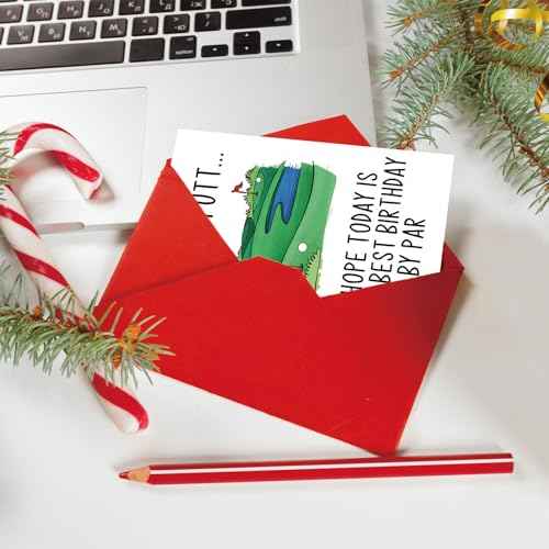 YiKaLus Funny Golf Birthday Card for Men, Snoopy Sports Bday Gifts for Dad Uncle Husband Brother, I Hope Today Is Your Best Birthday By Par