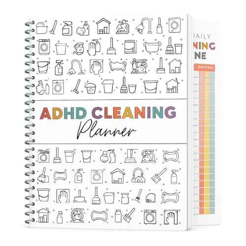 ADHD Cleaning Planner for Adults - Undated Daily Weekly Monthly Schedule & Checklist - Household Chores Organizer Journal