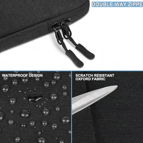 Naukay 14-Inch Water-Resistant Shockproof Laptop Sleeve - Black