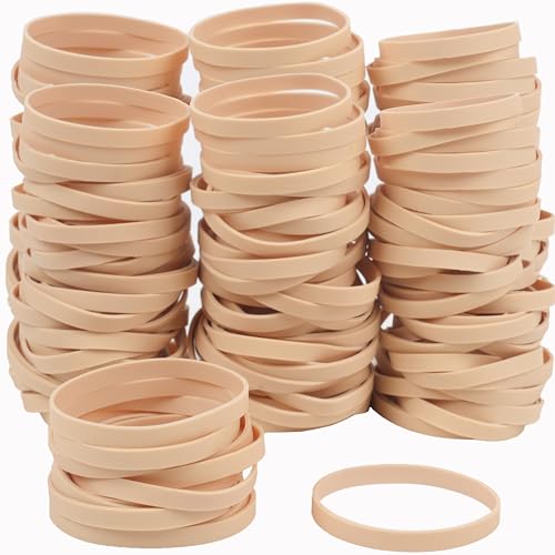 AMUU Light-Brown Rubber Bands #64, 110 Pcs, Office/School Bulk