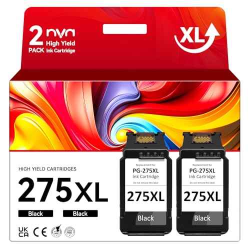 NVN PG-275 Black Ink Cartridge Compatible for Canon 275 Black Ink for Cannon 275 Ink Cartridge Compatible for 275XL Ink Cartridges for Canon Printers TS3722 TR4700 TR4720 TR4722 TS3522 TS3720 TS3700