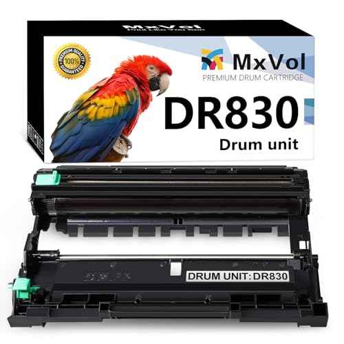 MxVol Compatible DR830 DR 830 DR-830 Drum Unit Replacement for Brother Printer HL-L2460DW HL-L2405W HL-L2400D DCP-L2640DW MFC-L2820DW HL-L2465DW HL-L2480DW Drum Cartridge (NO Toner)