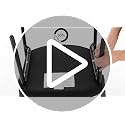 DUMOS 4-Pack Stacking Mesh Office Chairs - Black, Ergonomic Guest Reception Chairs
